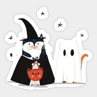 Halloween Cats Sticker